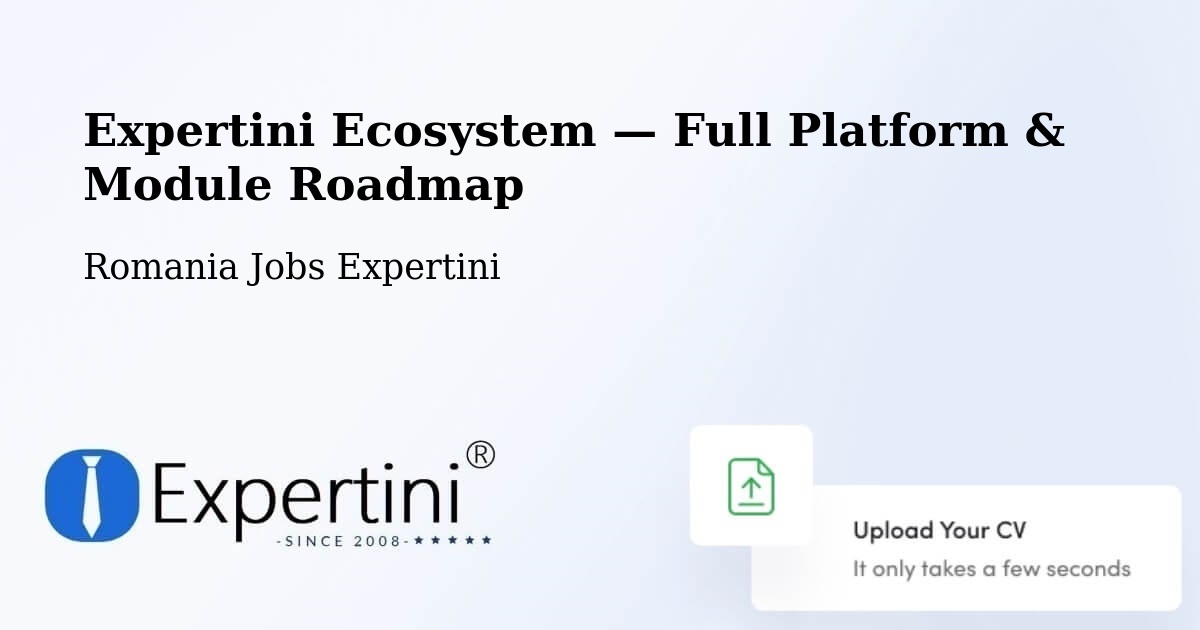Expertini Ecosystem — Full Platform & Module Roadmap – Sector 3